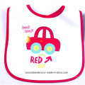 OEM Produce Customized Design Printed Cotton White Baby Bib